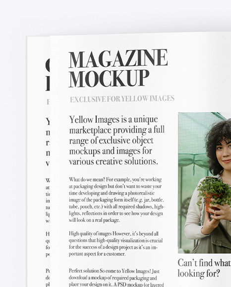 Matte Magazine Mockup