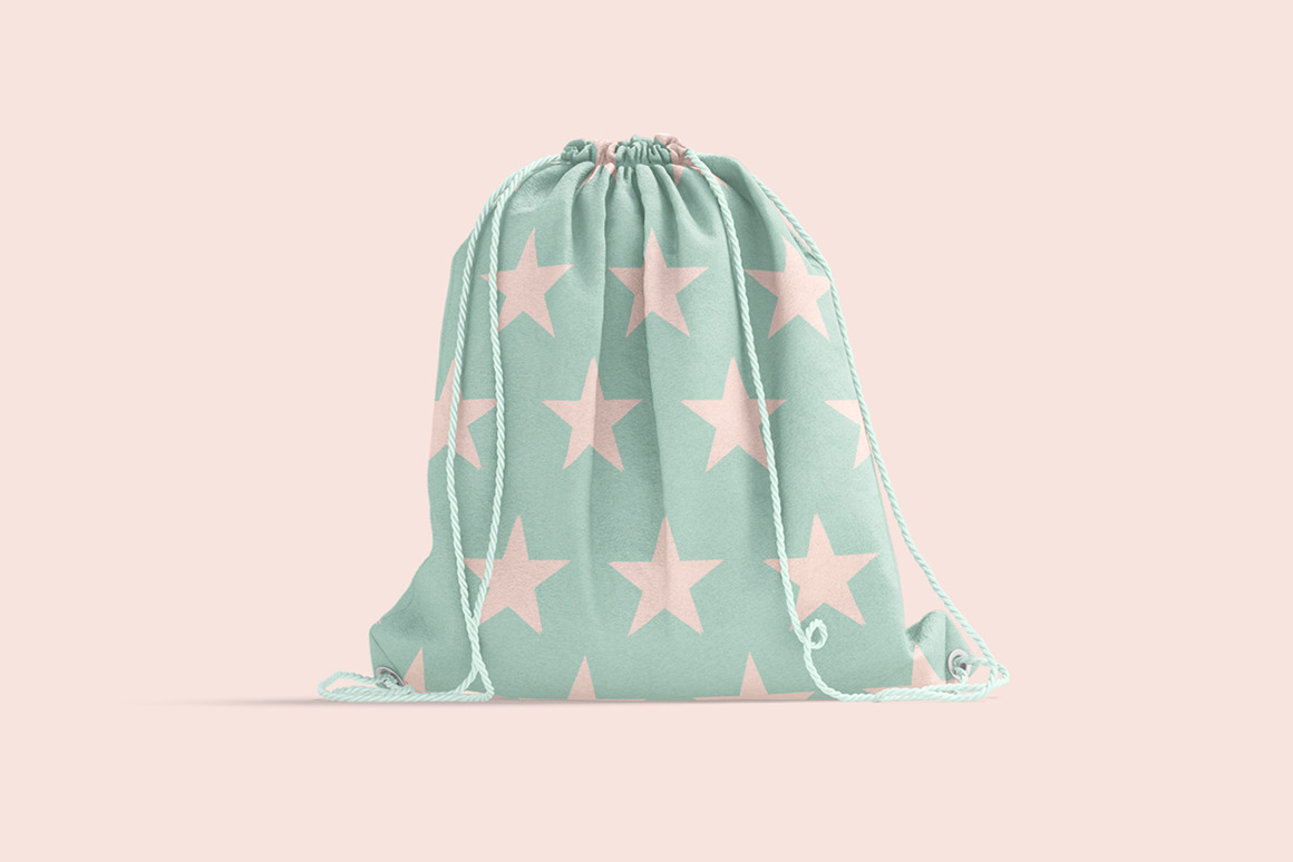 Drawstring Backpack Mockup Drawstring Backpack Mockup