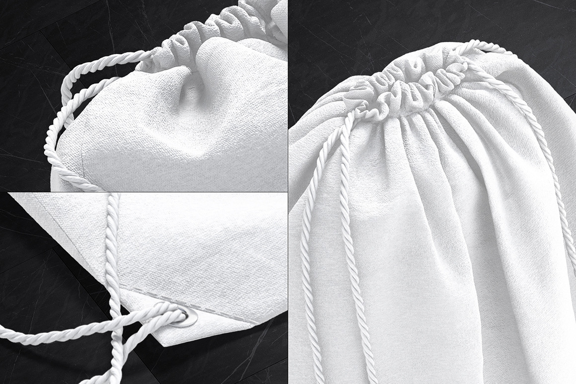 Drawstring Backpack Mockup Drawstring Backpack Mockup