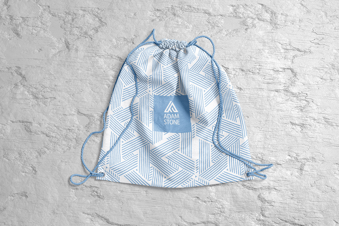 Drawstring Backpack Mockup Drawstring Backpack Mockup