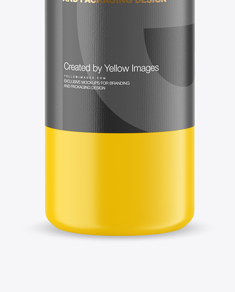 750ml Matte Acrylic Paint Bottle Mockup