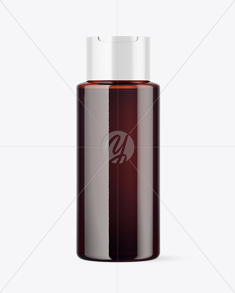 Amber Cosmetic Bottle Mockup