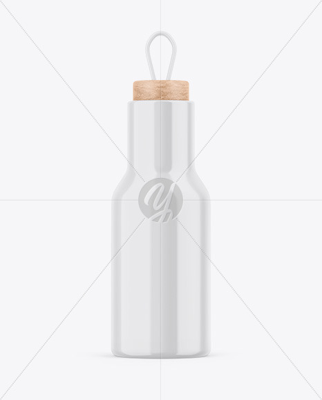 Glossy Bottle Mockup