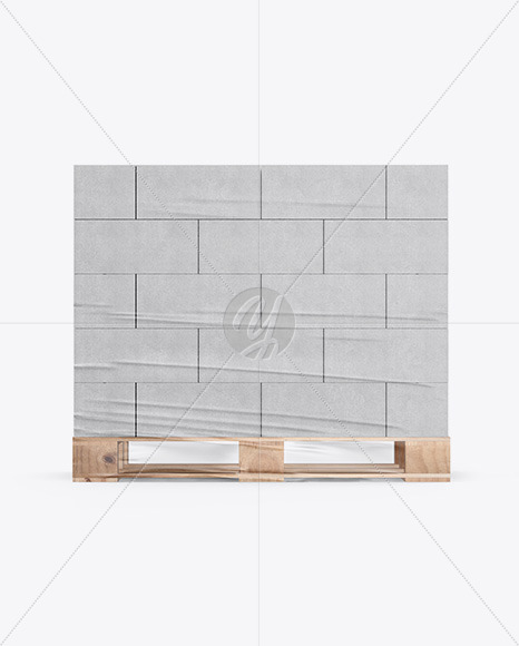 Pallet W/ Concrete Blocks Mockup