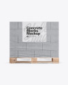 Pallet W/ Concrete Blocks Mockup