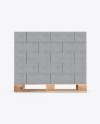 Pallet W/ Concrete Blocks Mockup