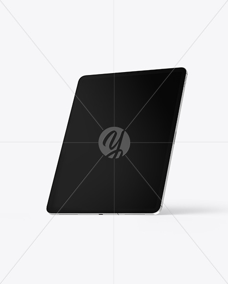 iPad Pro Silver Mockup