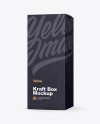 Metallic Stick Sachet with Kraft Box Mockup