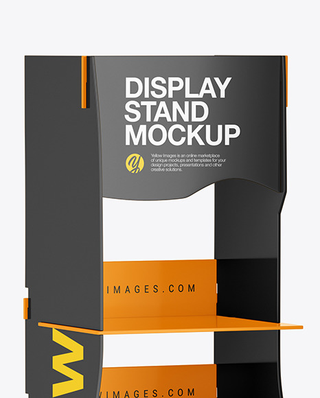 Glossy Display Stand Mockup