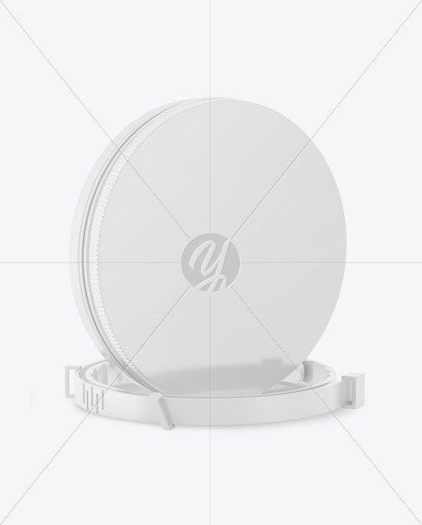 Glossy Round Tin Box w/ Pet Collar Mockup