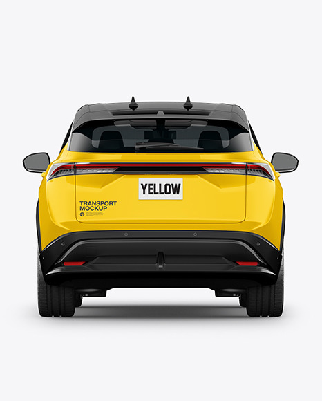 Electric Crossover SUV - Back View