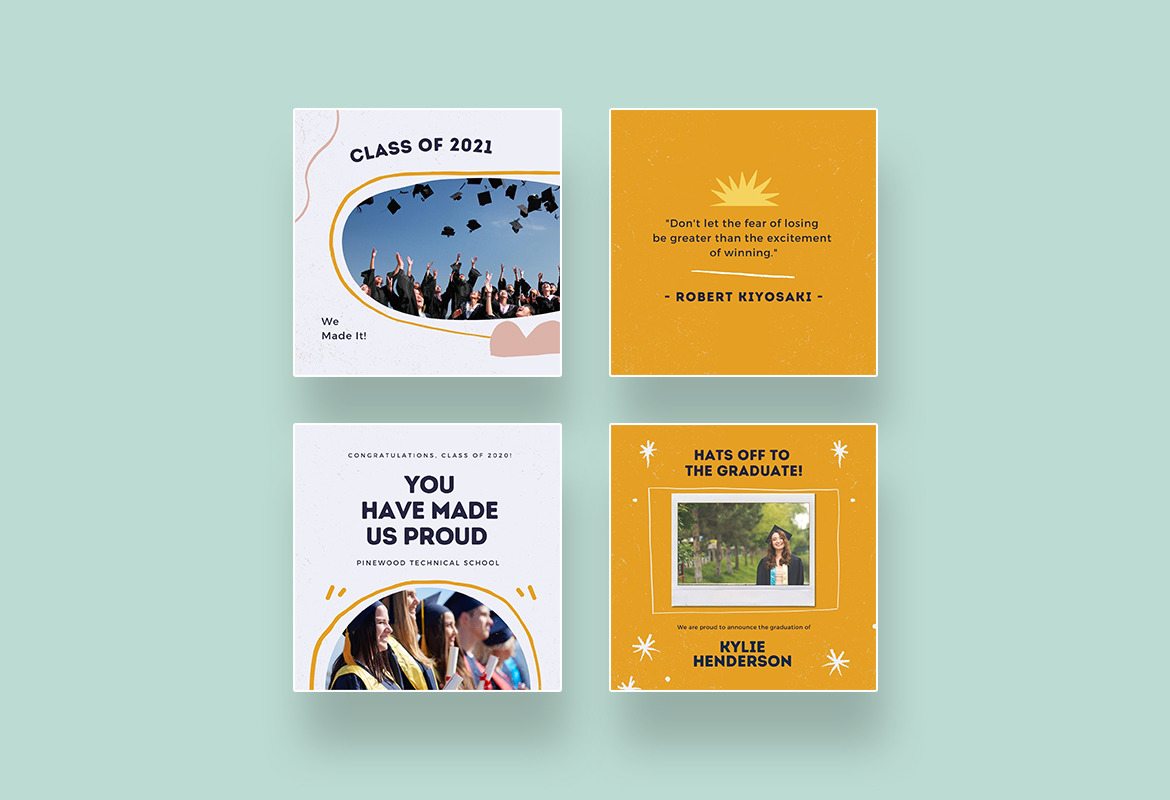 Cheerful Graduation Ceremony Canva