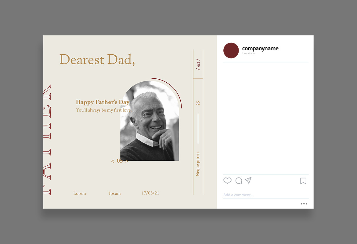 Classic Father's Day Instagram Classic Father's Day Instagram