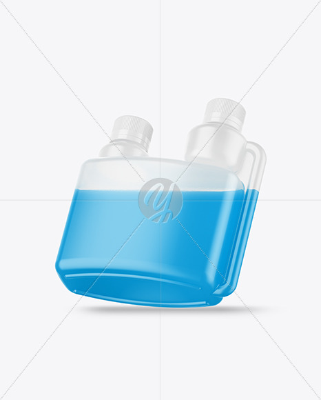 Glossy Dosing Bottle Mockup - Half Side View