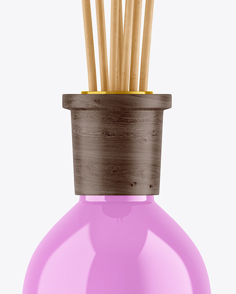 Glossy Diffuser Bottle Mockup