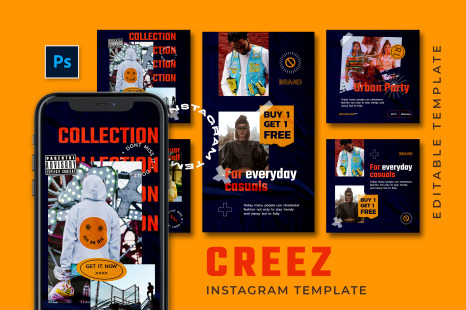 Creez Instagram Template - Urban instagram