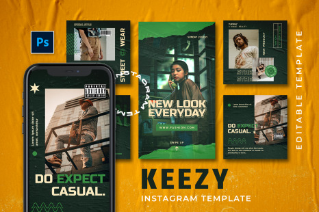 Keezy Instagram Template - Urban instagram