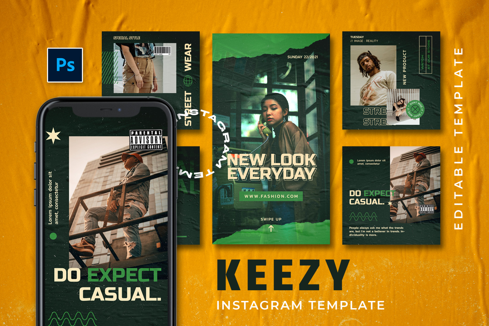 Keezy Instagram Template