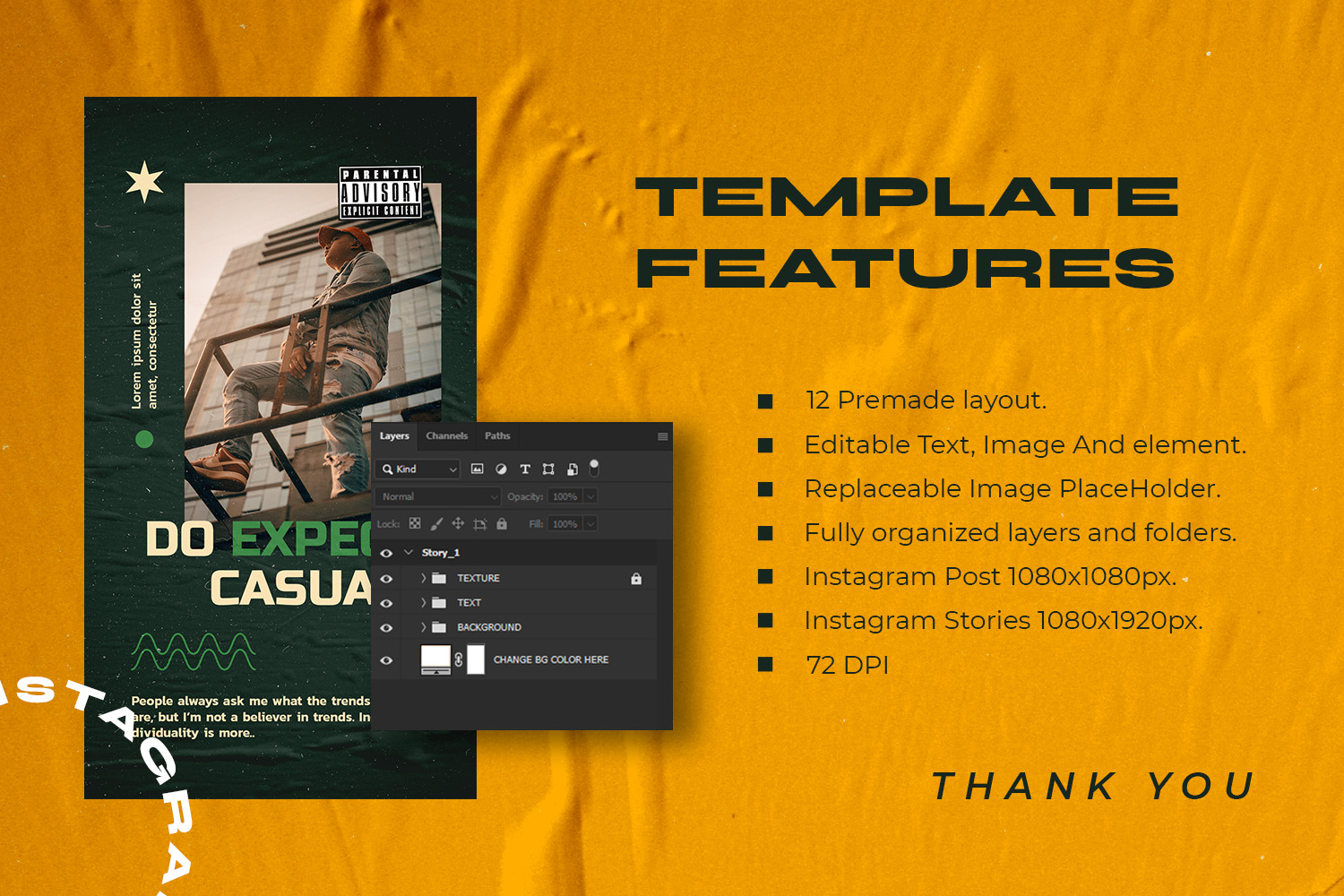 Keezy Instagram Template