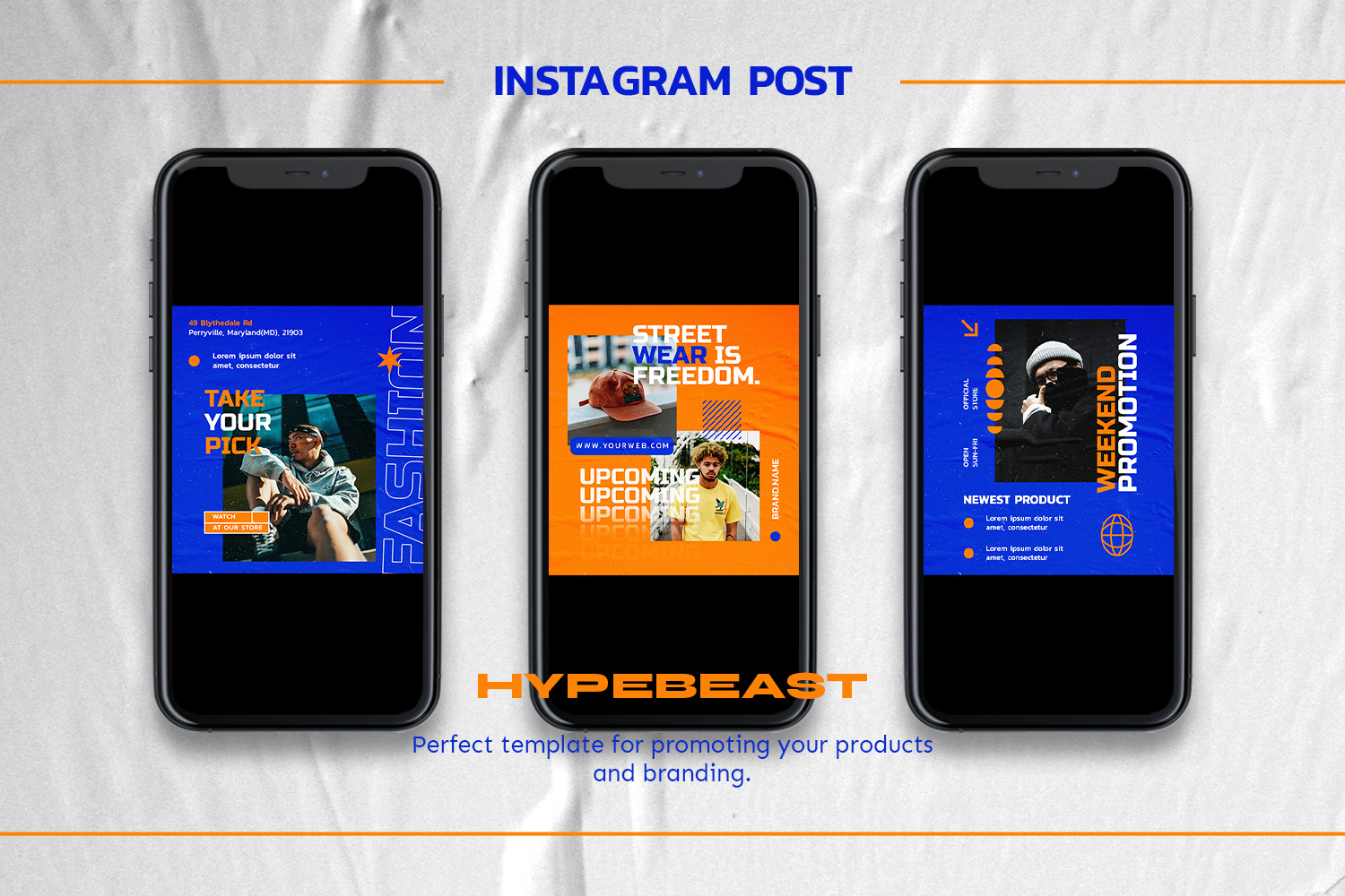 Bluesly Instagram Template Bluesly Instagram Template