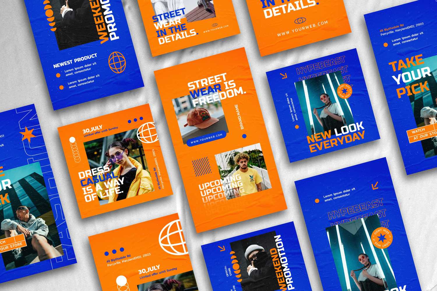 Bluesly Instagram Template Bluesly Instagram Template