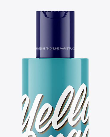 Glossy Cosmetic Bottle Mockup