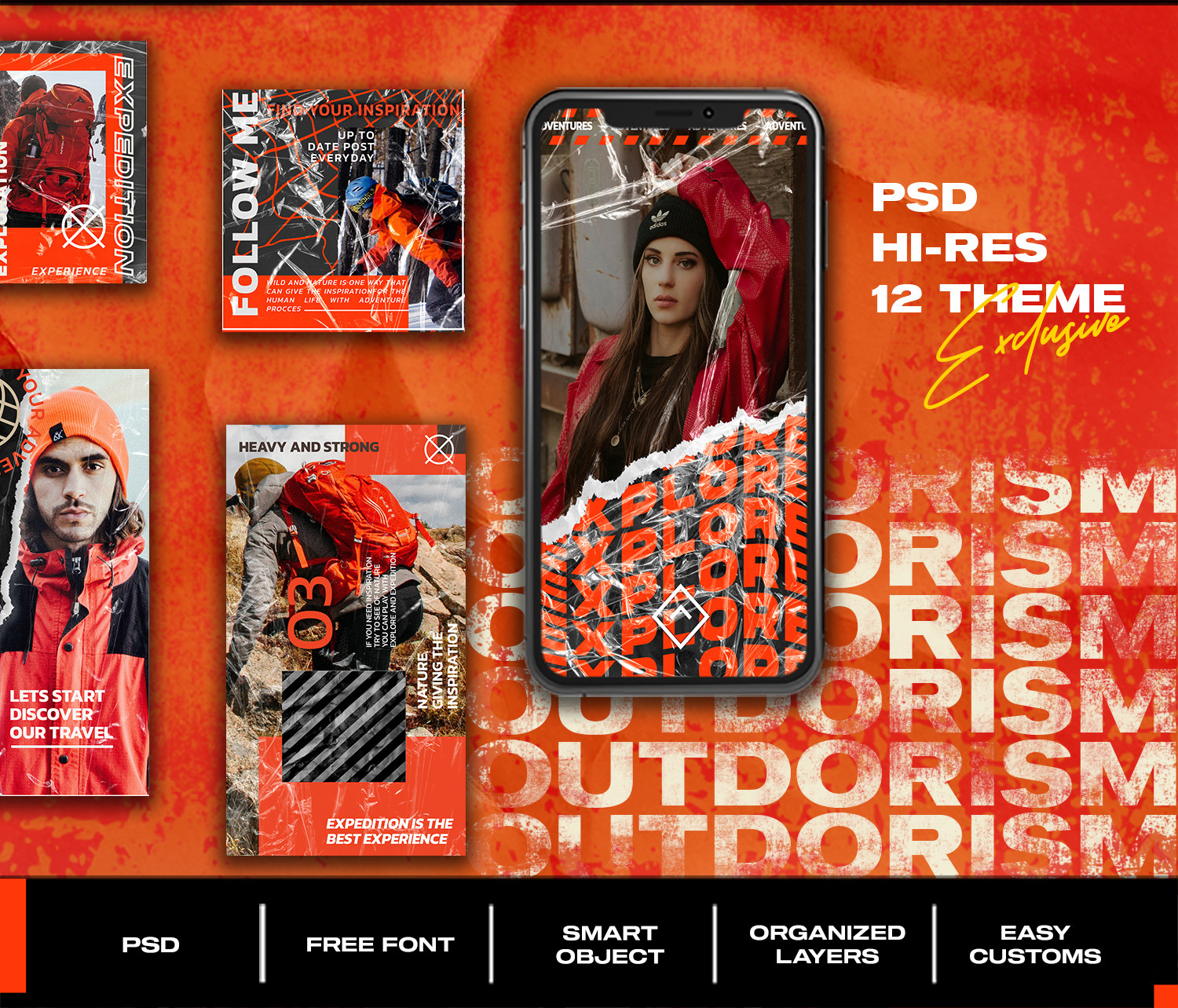 Outdorism Instagram Post And Story Template Outdorism Instagram Post And Story Template