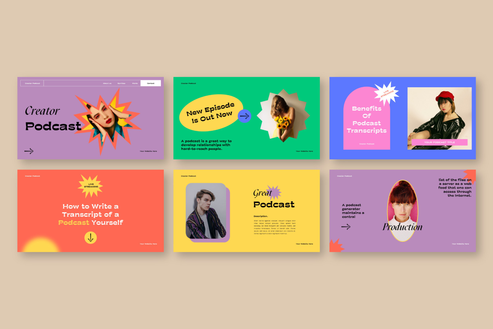 Podcast Googleslide Template Podcast Googleslide Template