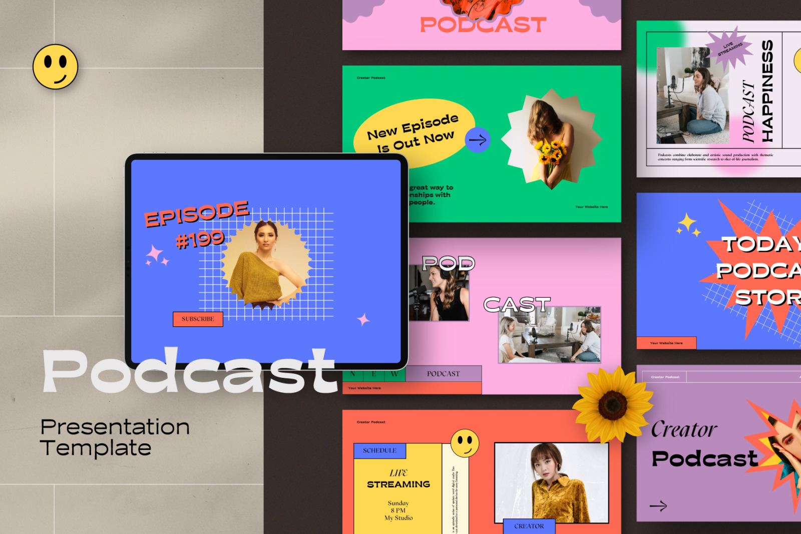 Podcast Googleslide Template Podcast Googleslide Template
