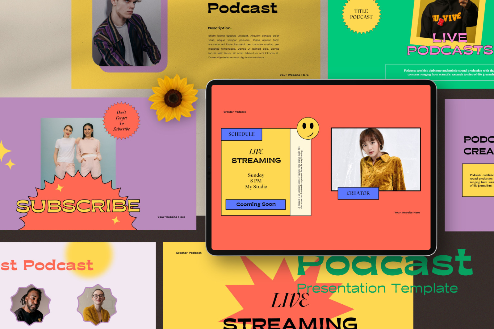 Podcast Googleslide Template Podcast Googleslide Template