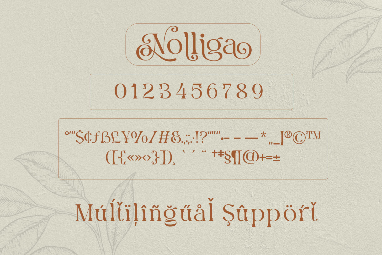 Nolliga Typeface Nolliga Typeface
