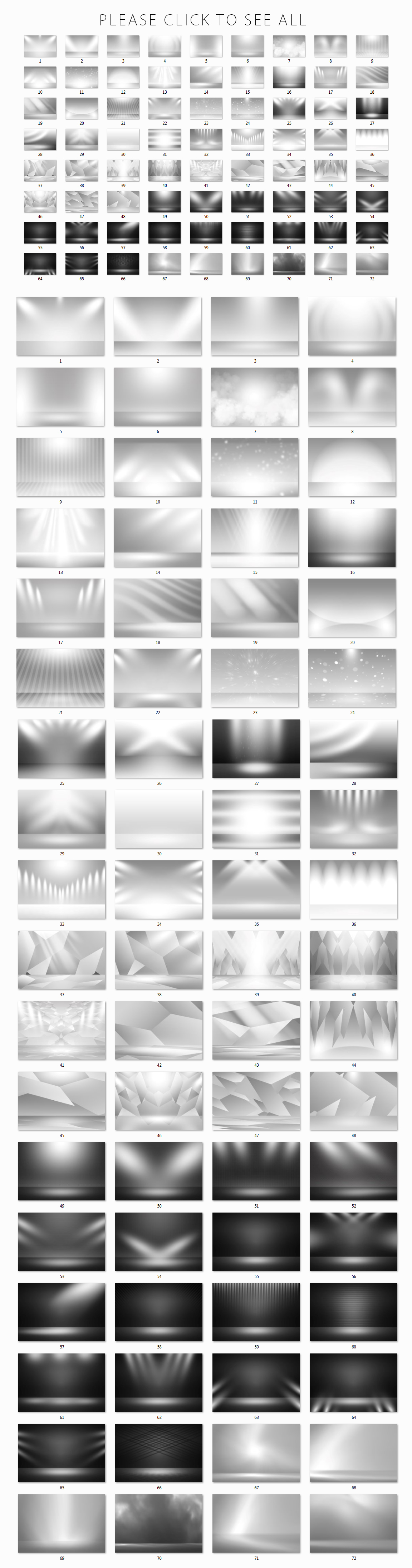 72 Black&amp;White Spotlight Backgrounds