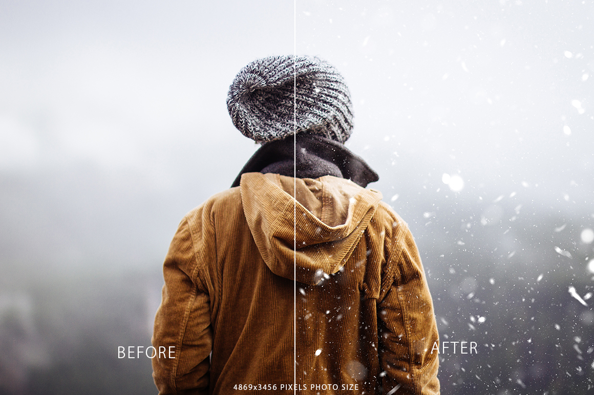 Real Snow Photoshop Action Real Snow Photoshop Action