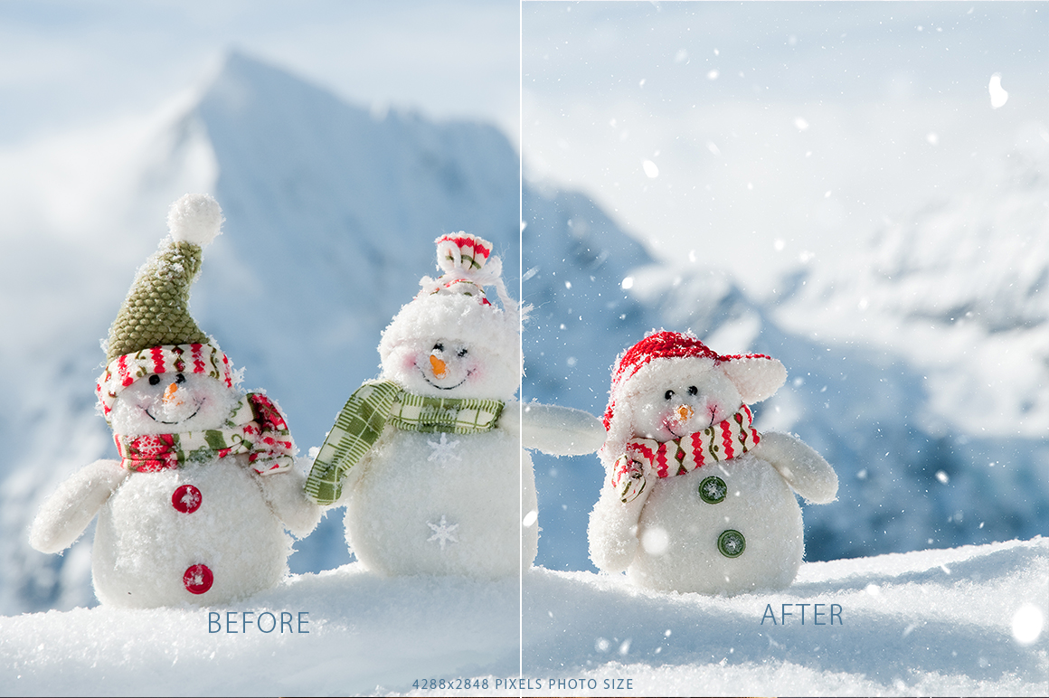 Real Snow Photoshop Action Real Snow Photoshop Action