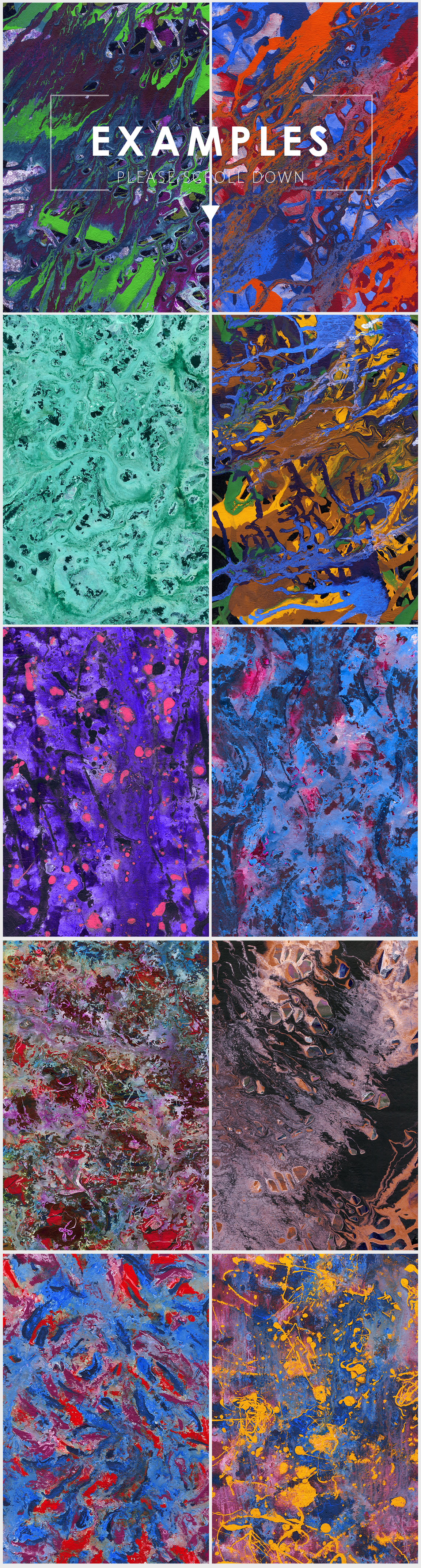 Abstract Paint Backgrounds Vol.3