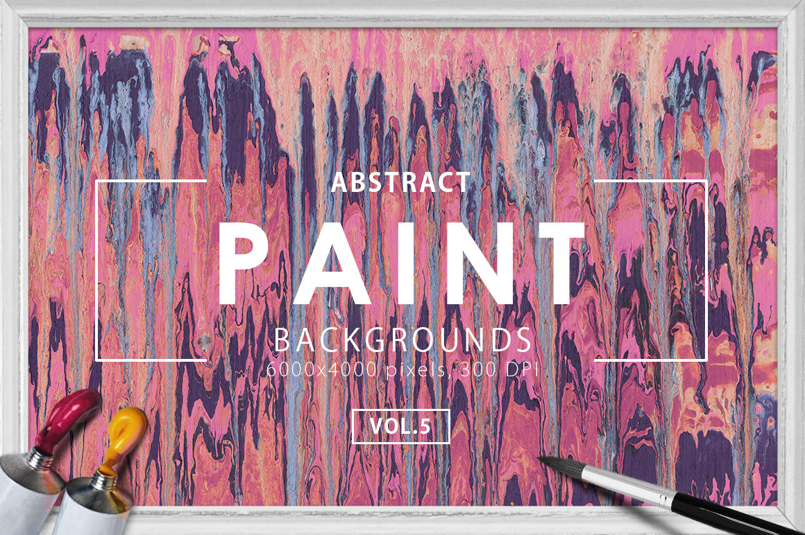 Abstract Paint Backgrounds Vol.5