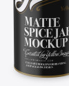 Matte Spice Jar Mockup (High-Angle Shot)