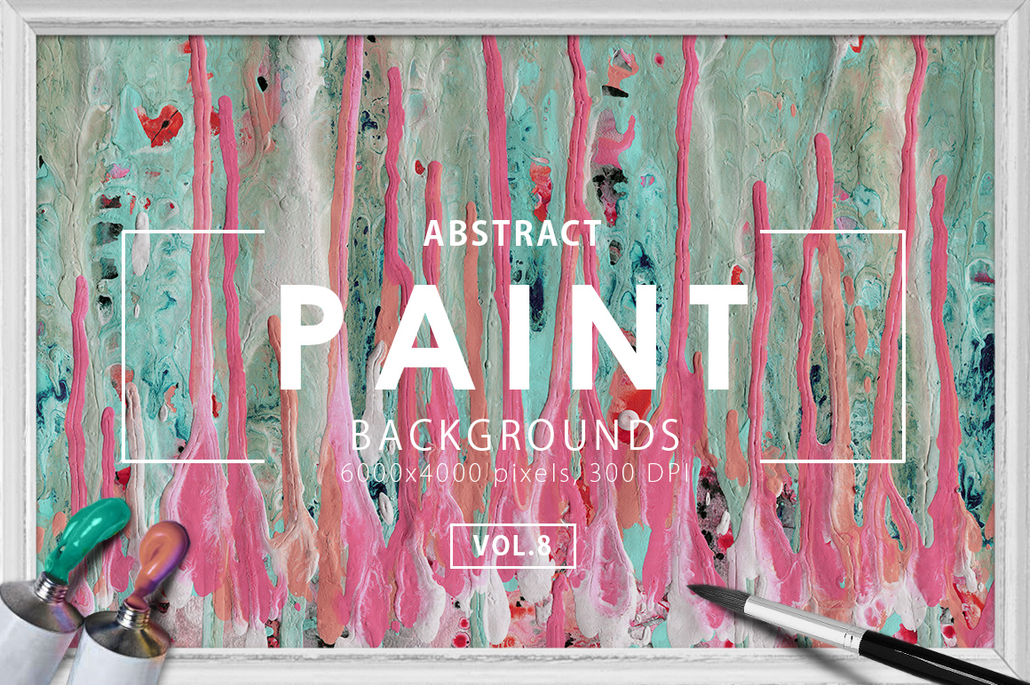 Abstract Paint Backgrounds Vol.8