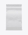 Glossy Paper Food/Snack Bag Mockup - Front View