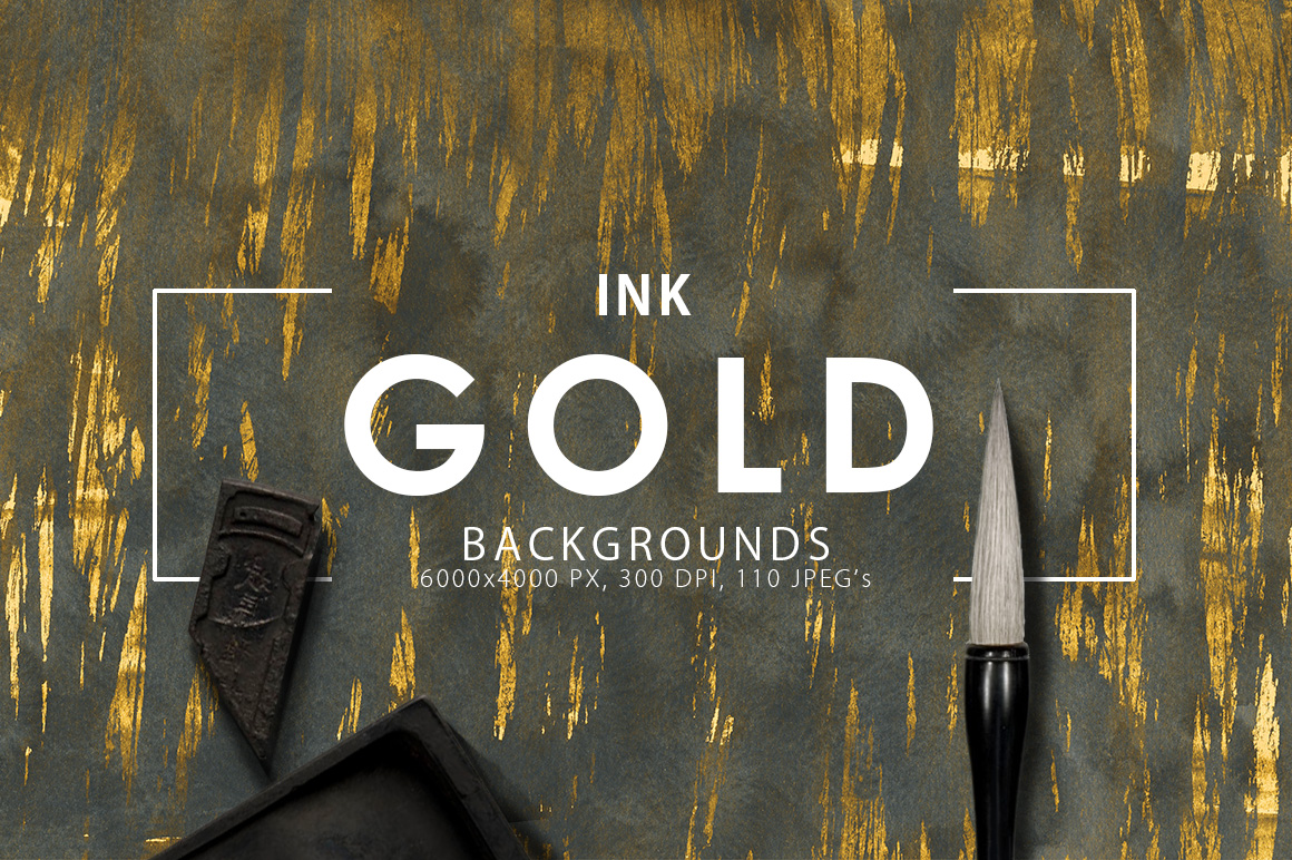 Gold Ink Backgrounds