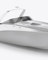 Sea Chaser Sport Boat Mockup - Half Side View