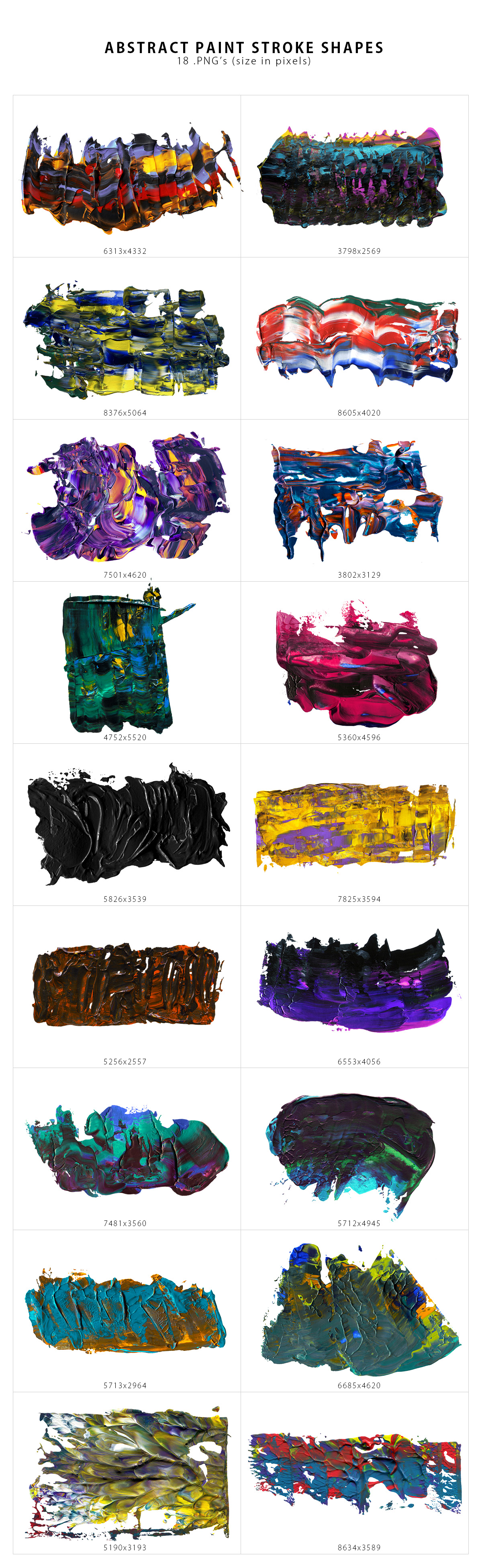 Abstract Paint Shapes Abstract Paint Shapes