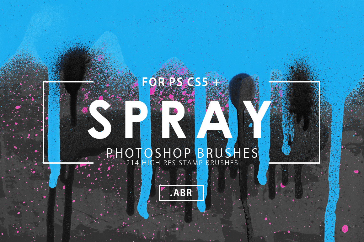 214 Spray Photoshop Stamp Brushes