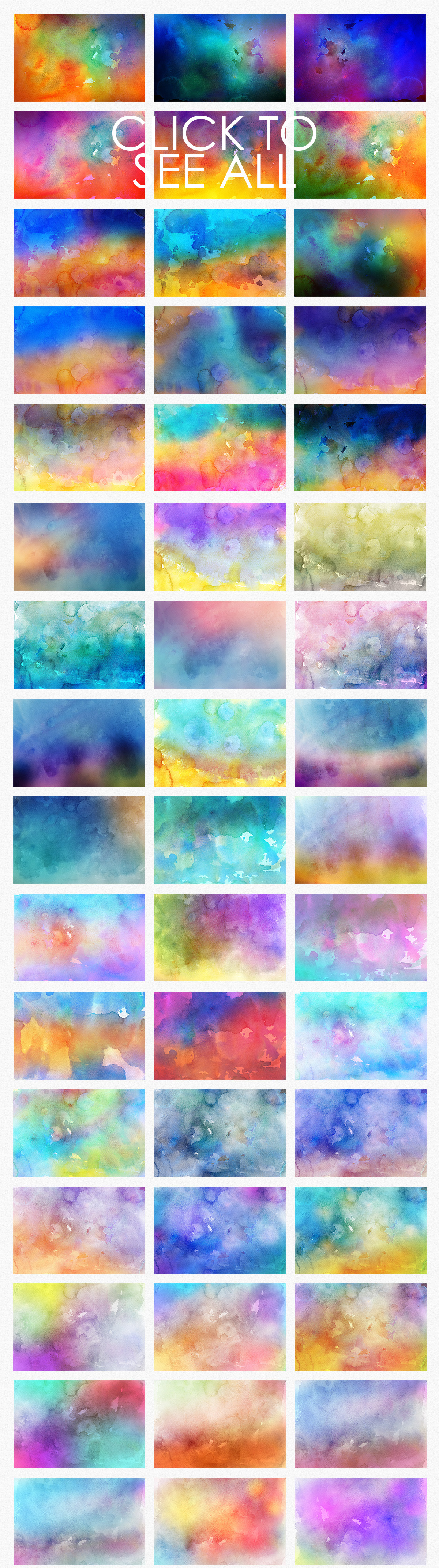 Only Watercolor Backgrounds Bundle