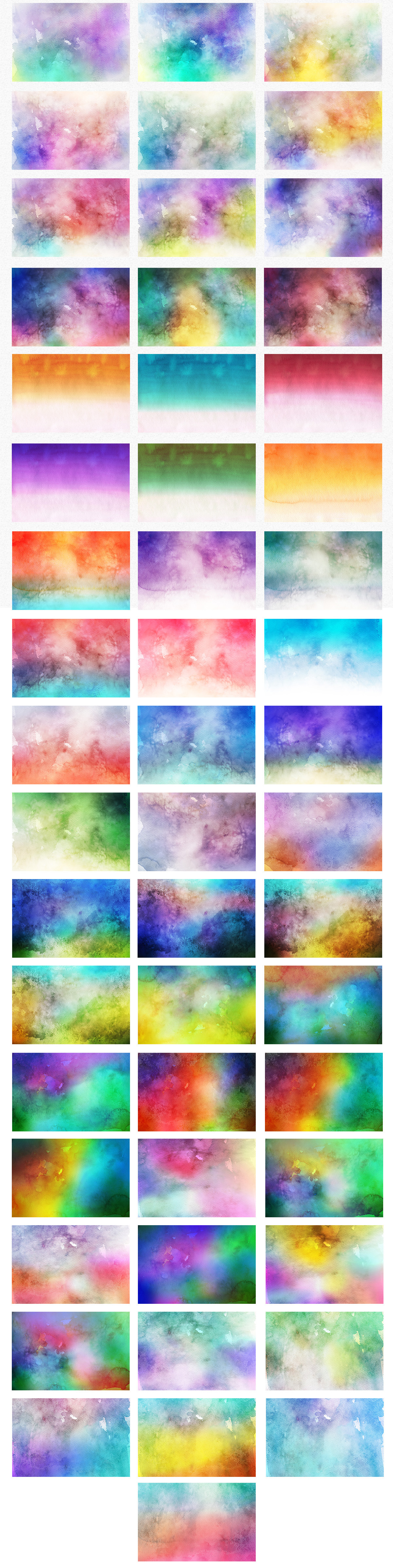 Only Watercolor Backgrounds Bundle