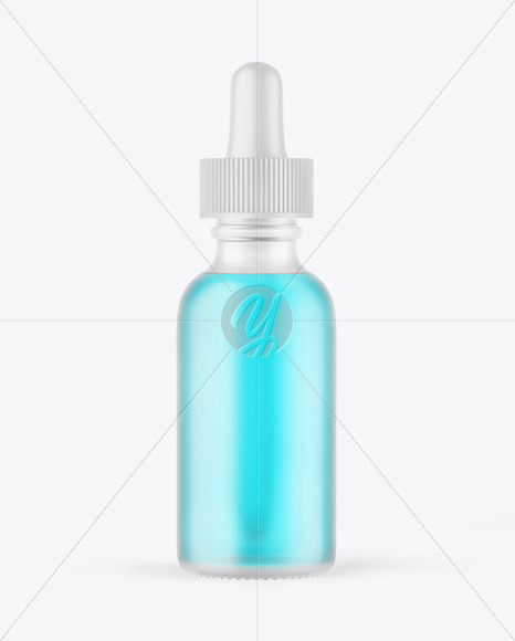 Frosted Glass Dropper Bottle Mockup