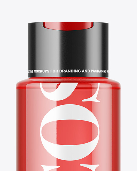 Color Plastic Cosmetic Bottle Mockup Color Plastic Cosmetic Bottle Mockup