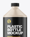 Matte Plastic Bottle Mockup