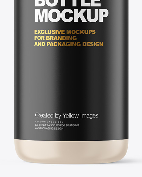 Matte Plastic Bottle Mockup