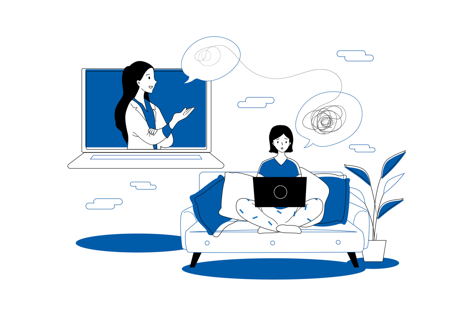 M269_ Online Doctor Illustrations M269_ Online Doctor Illustrations